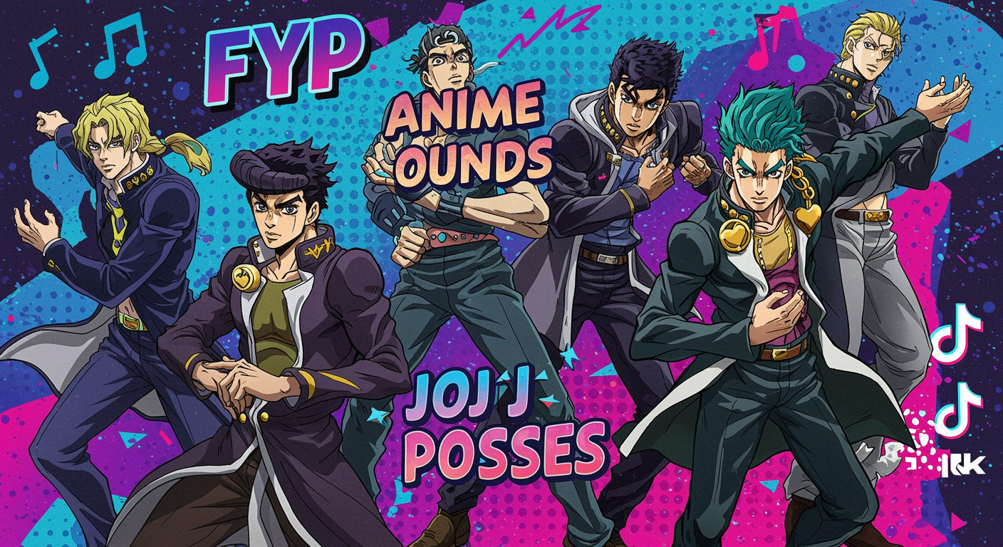 How The 'FYP' Slang, Anime Meme Sounds & JoJo Poses Dominated TikTok Anime