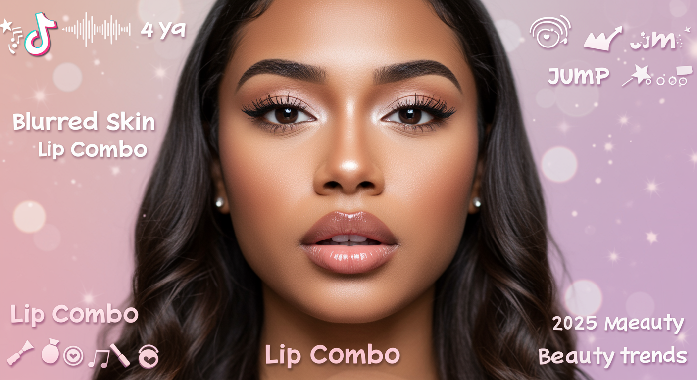 How Blurred Skin and Lip Combo Techniques Led 2025 Beauty Trends on TikTok? preview image