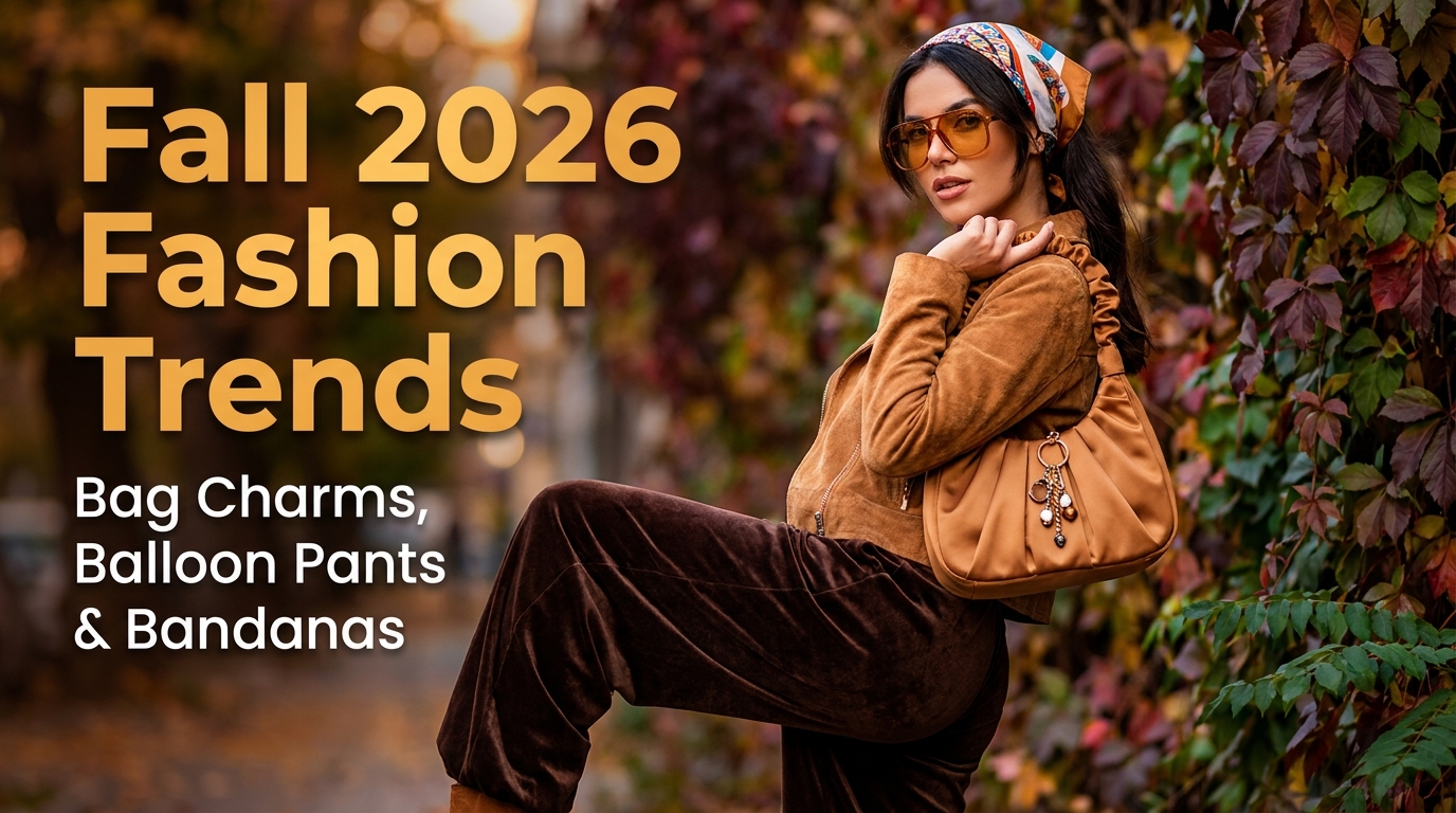 How Are Bag Charms, Balloon Pants, and Bandanas Shaping Fall 2026 Fashion?