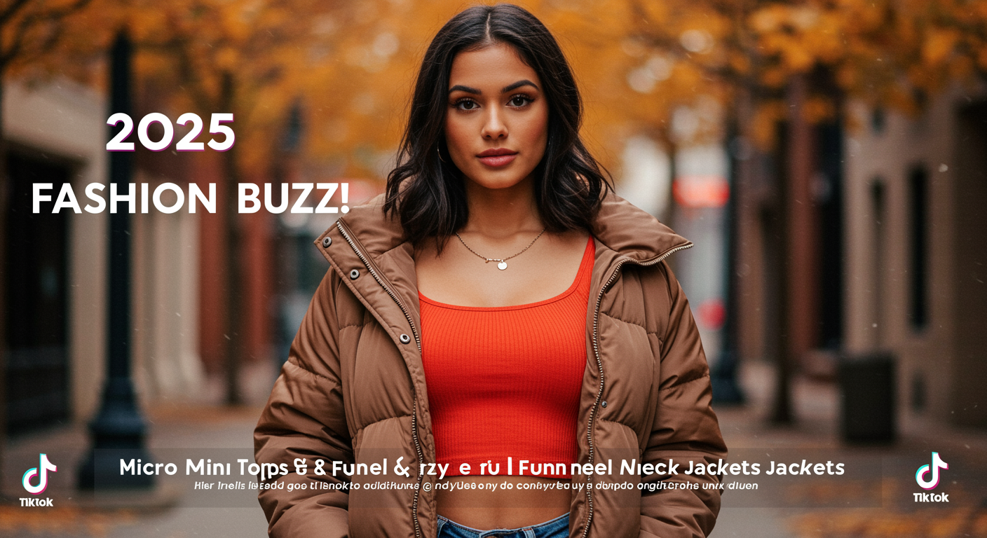 How Micro Mini Tops and Funnel Neck Jackets Define 2025 Fashion Buzz?