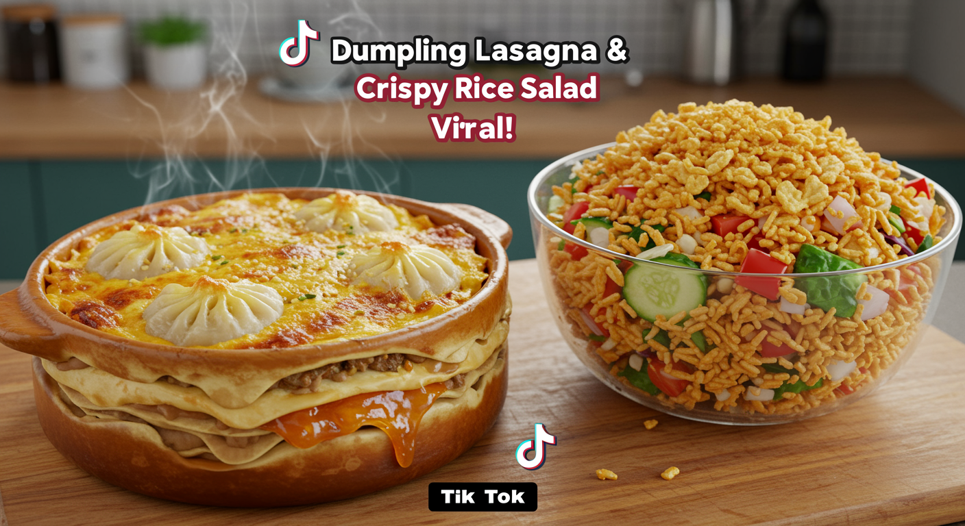 How the Dumpling Lasagna and Crispy Rice Salad Took Over TikTok Food?