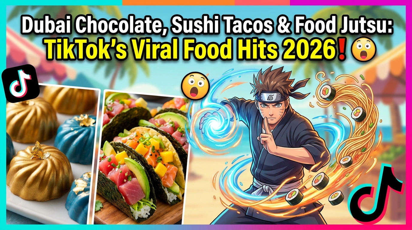 How Dubai Chocolate, Sushi Tacos & Food Jutsu Stir TikTok's Food Scene?