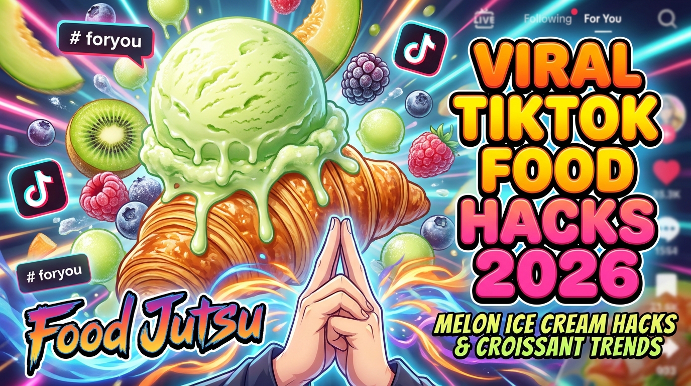 How Frozen Fruit Sherbet, Melon Ice Cream, and Croissant Food Jutsu Took Over TikTok Food Trends