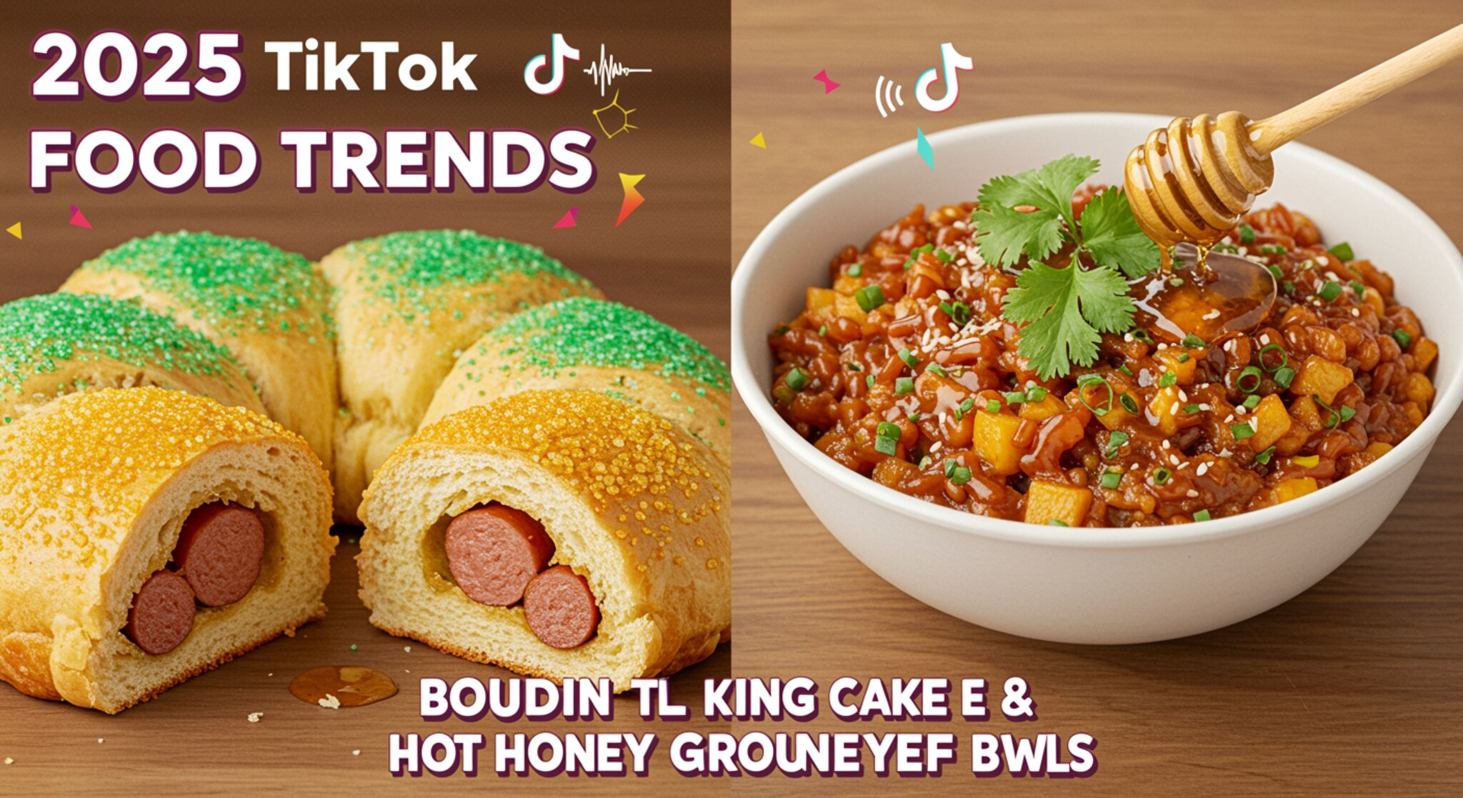 How Are Boudin King Cake and Hot Honey Bowls Shaping TikTok Food Trends in 2025? preview image