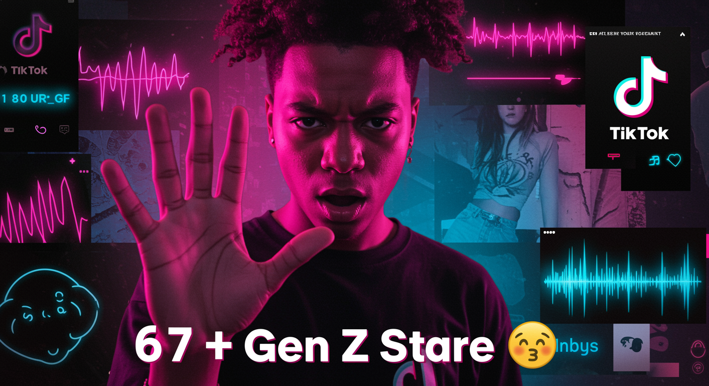 How Did the '6 7' Gesture and Gen Z Stare Shape TikTok Trends?