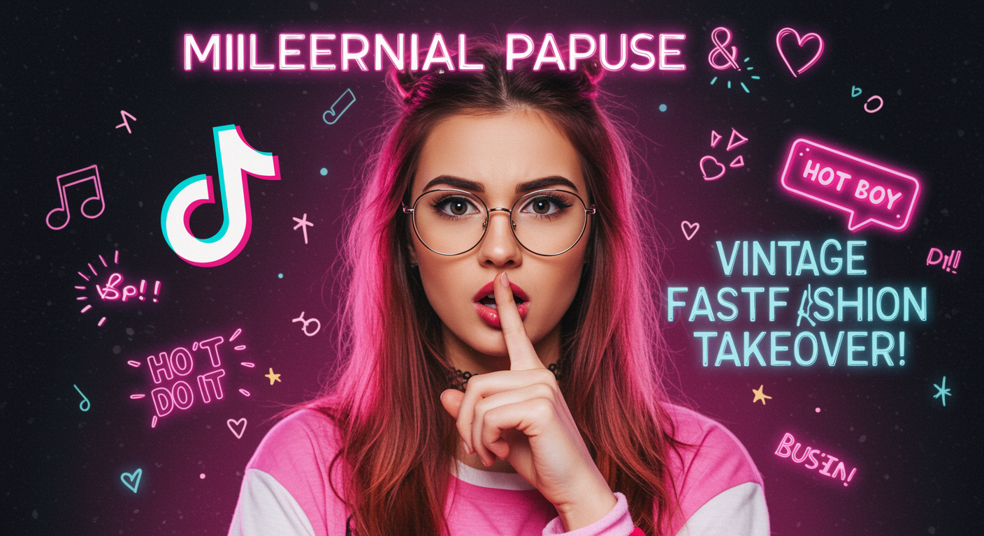 How the Millennial Pause and Vintage Fashion Trends Took Over TikTok