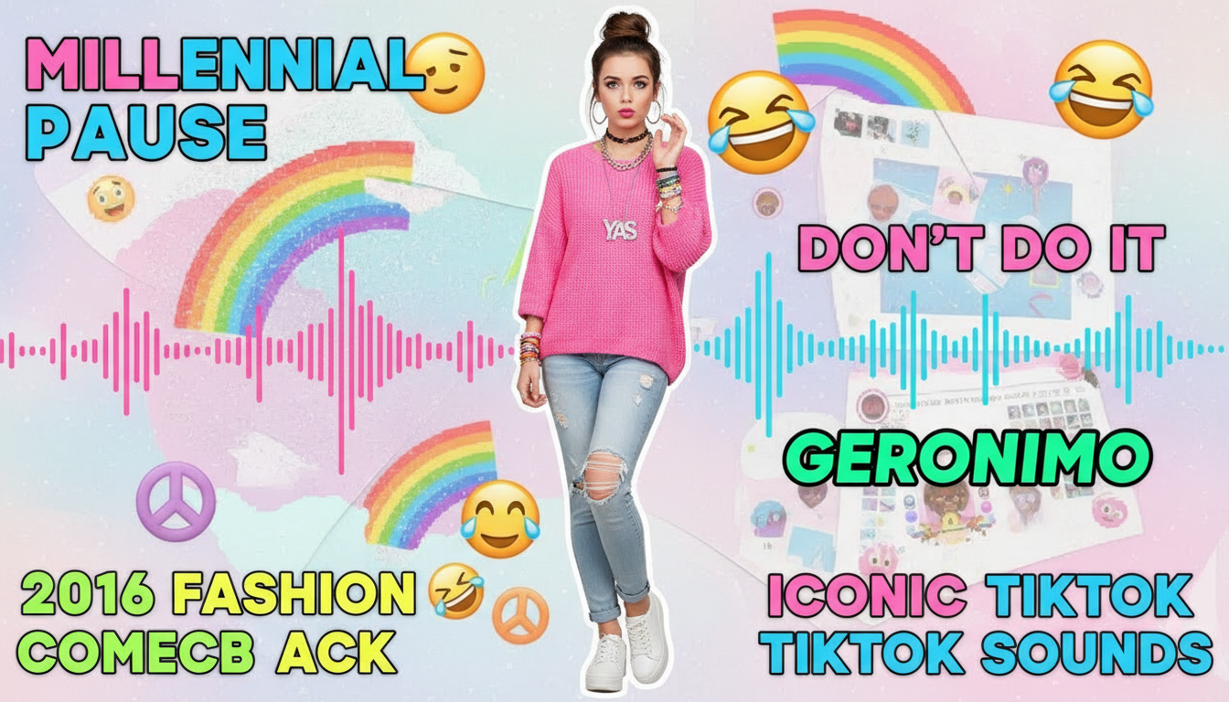How the 'Millennial Pause', 2016 Fashion Comeback & Iconic Sounds Are Shaping TikTok in 2026