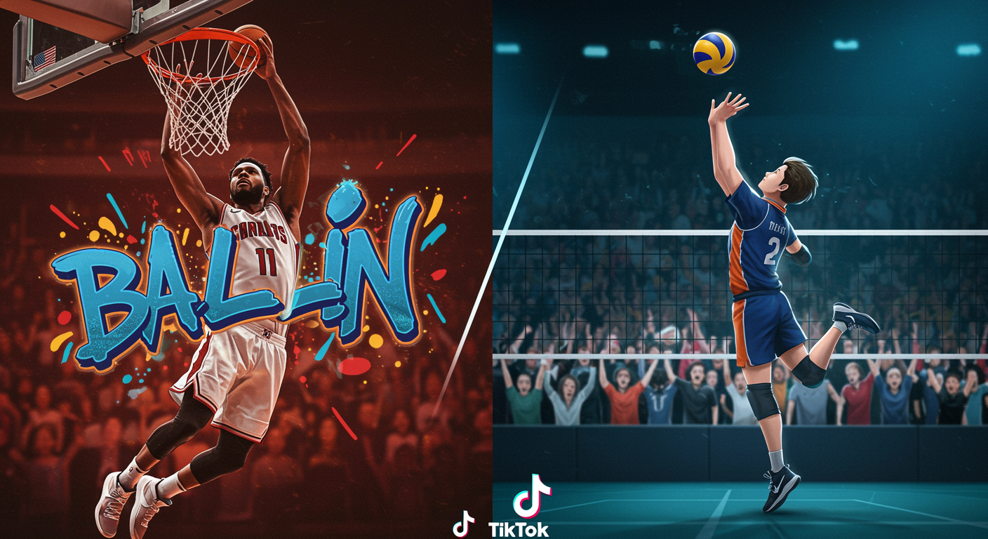 How the 'Ballin' Slang, Basketball Challenge & Volleyball Game Day Hype Captivated TikTok Sports Fans