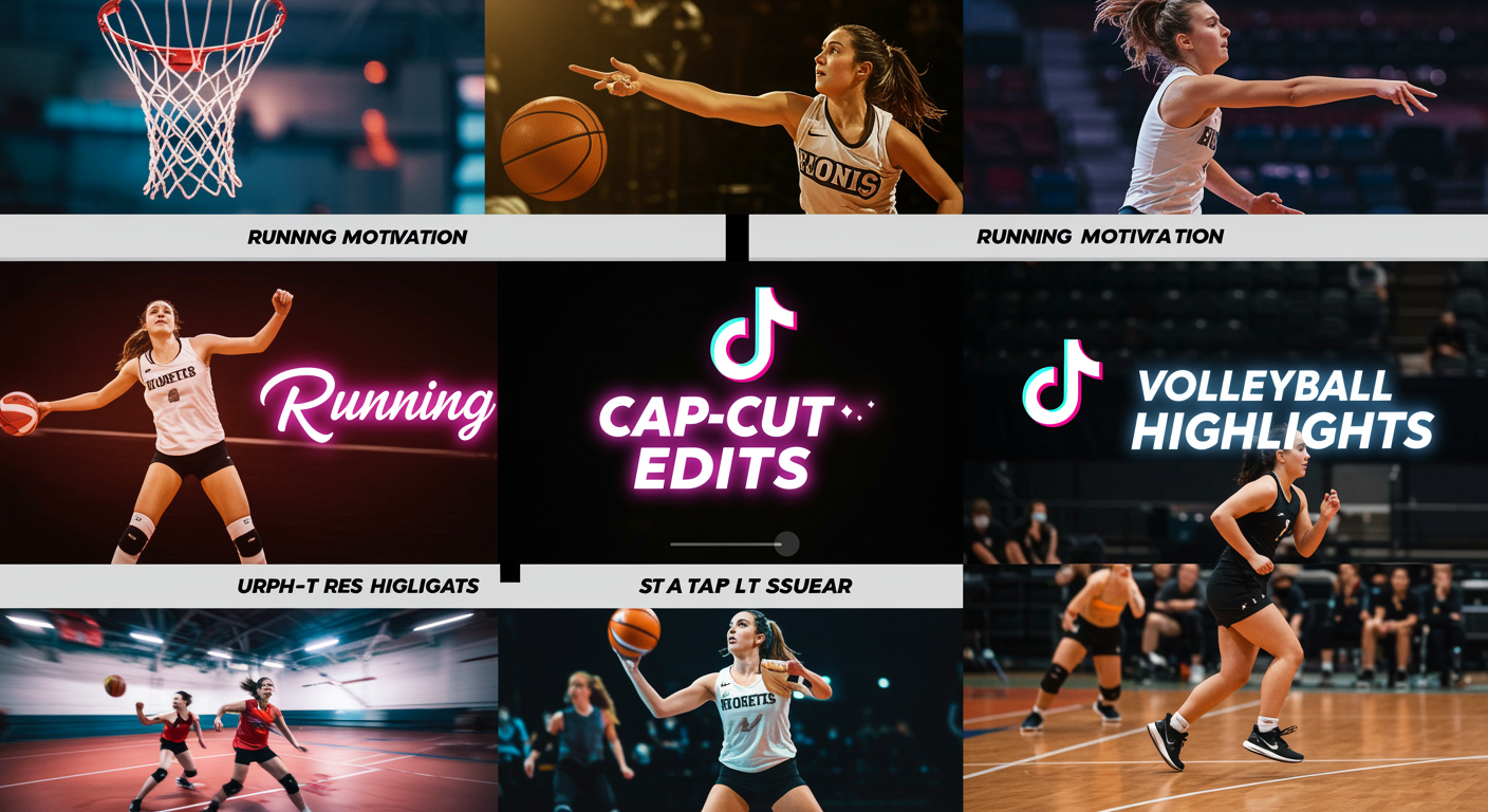 How CapCut Edits, Running Motivation & Volleyball Highlights Rule TikTok Sports Trends