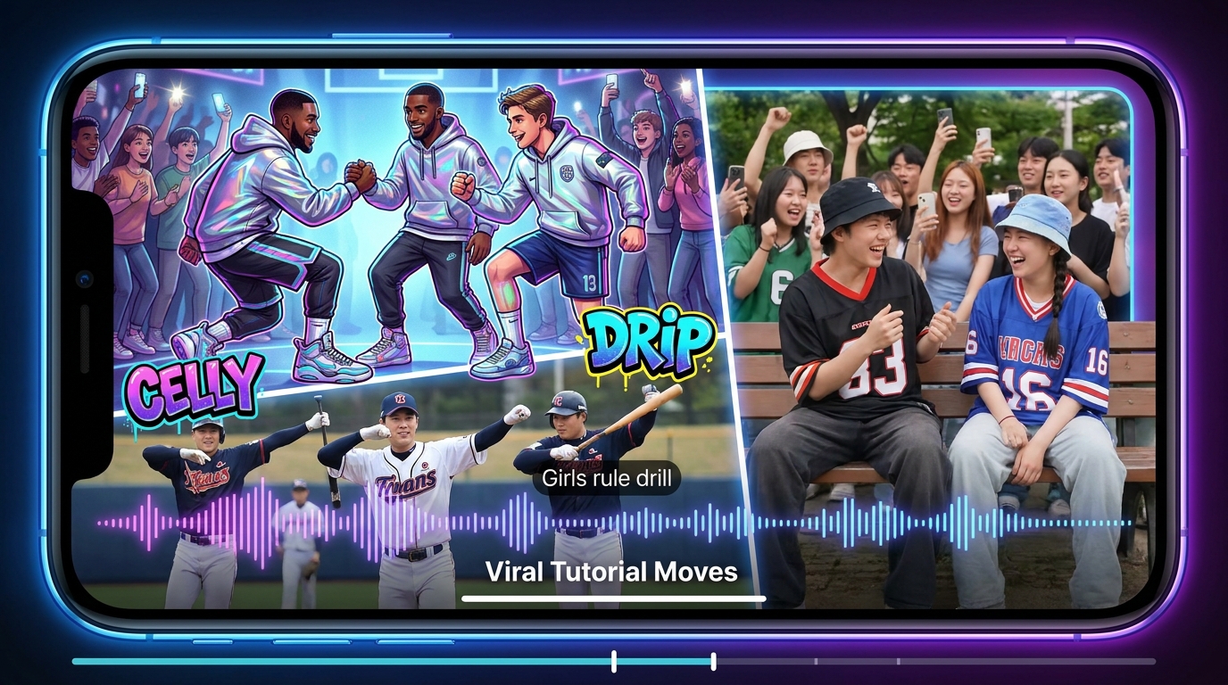 How 'Celly', 'Drip', and Korean Baseball Trends Are Rocking TikTok Sports Content