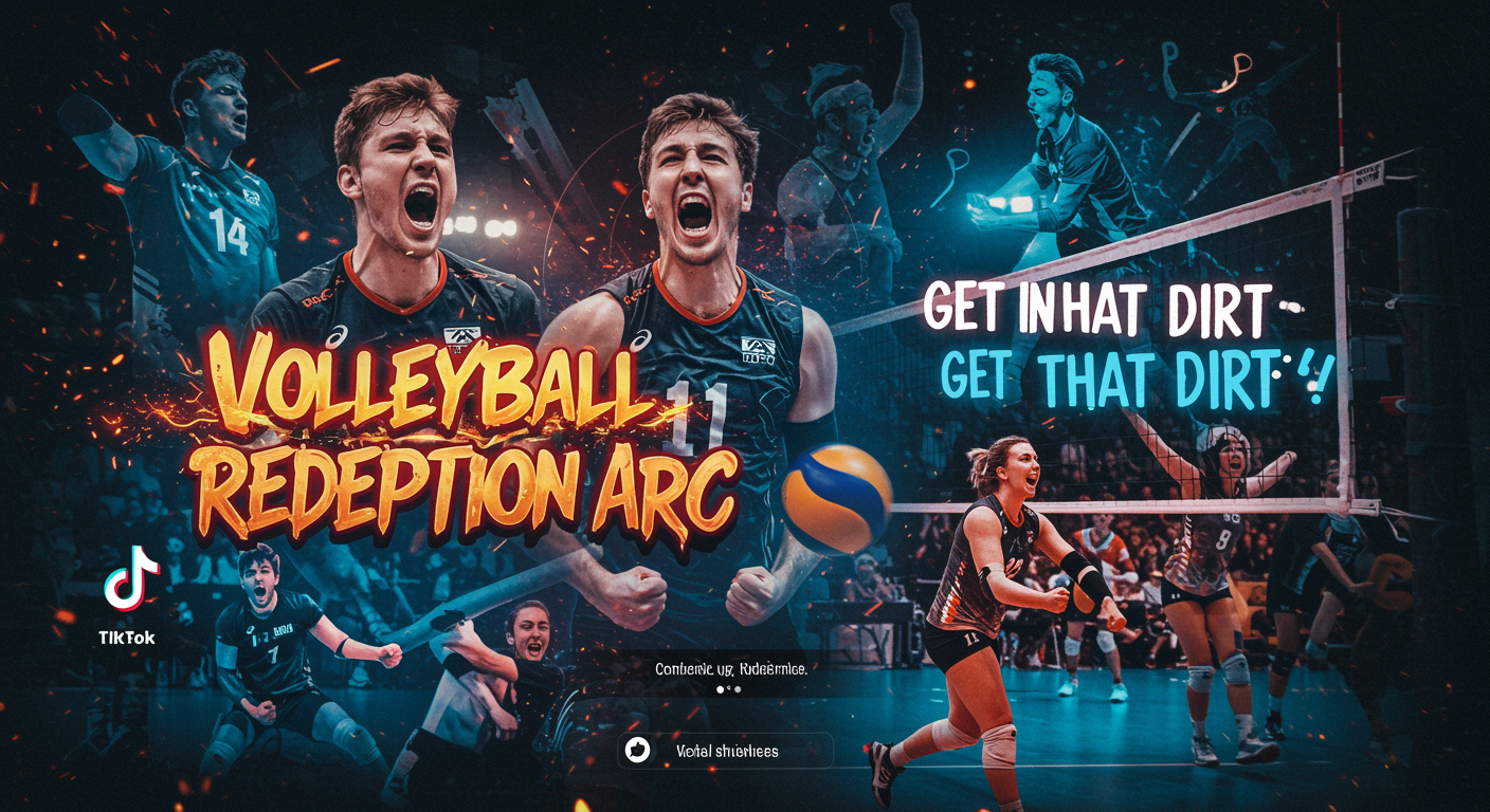 How Volleyball 'Redemption Arc' and 'Get in that Dirt' Sound Fired Up TikTok Sports